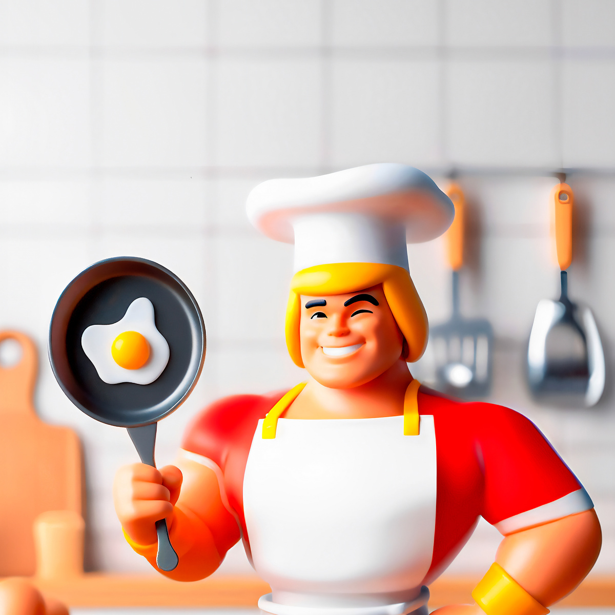 Cartel muñeco cocinero